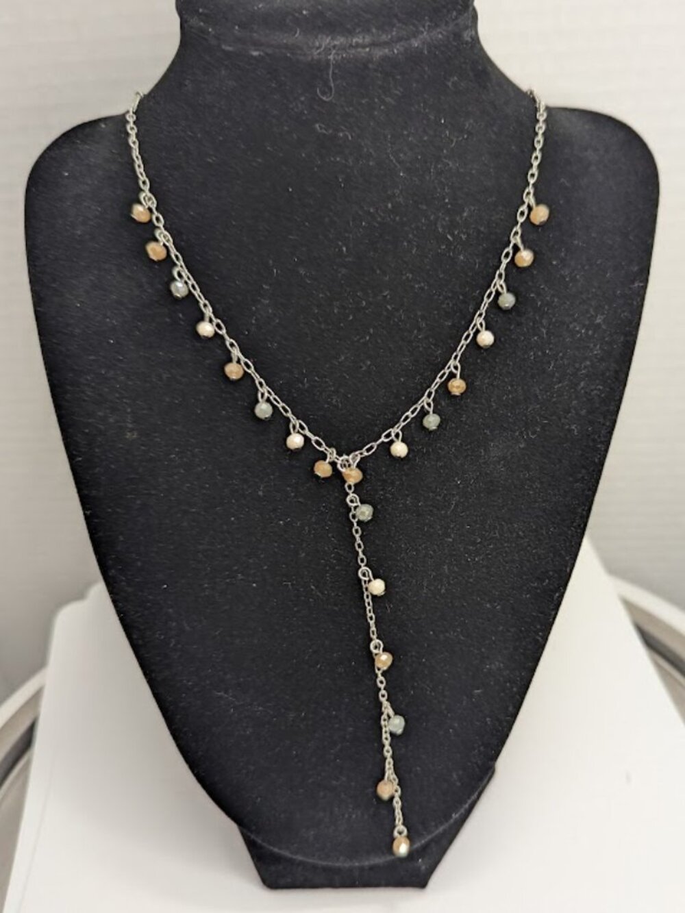 Small beaded long necklace
